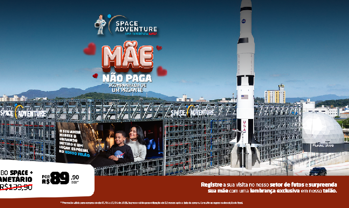 Amor de mãe é infinito e ganha homenagem especial na Space Adventure