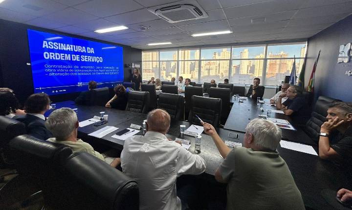 Assinada ordem de serviço para adequação dos acessos da pista norte da BR-101 em Balneário Camboriú