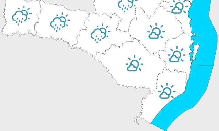 Aumento de temperatura e mudança no tempo no fim de semana