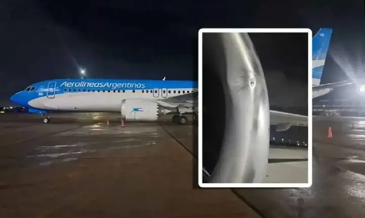 Avião de companhia argentina identifica impacto de drone no Galeão