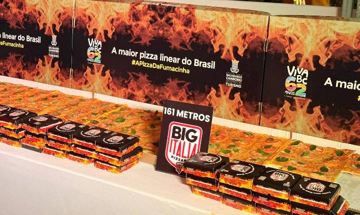 Balneário Camboriú celebra o Dia da Pizza com dois recordes nacionais