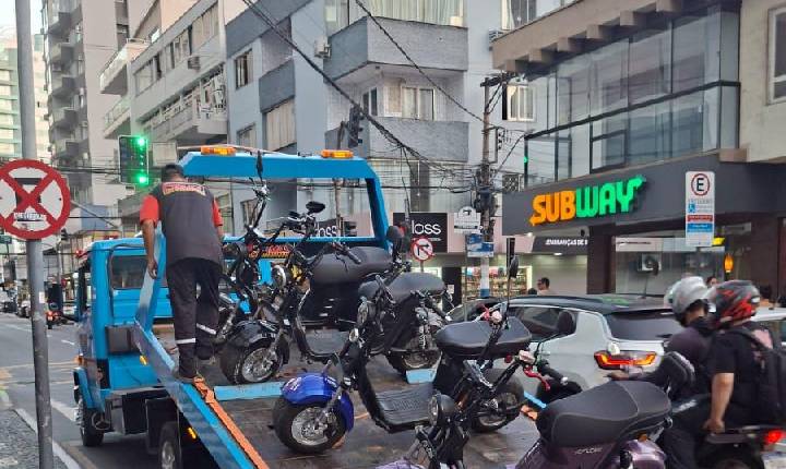 Balneário Camboriú intensifica fiscalização de veículos autopropelidos