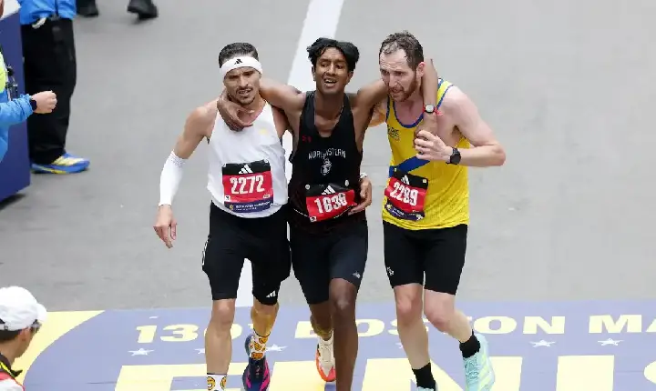 Brasileiro vira manchete por ato de empatia na Maratona de Boston