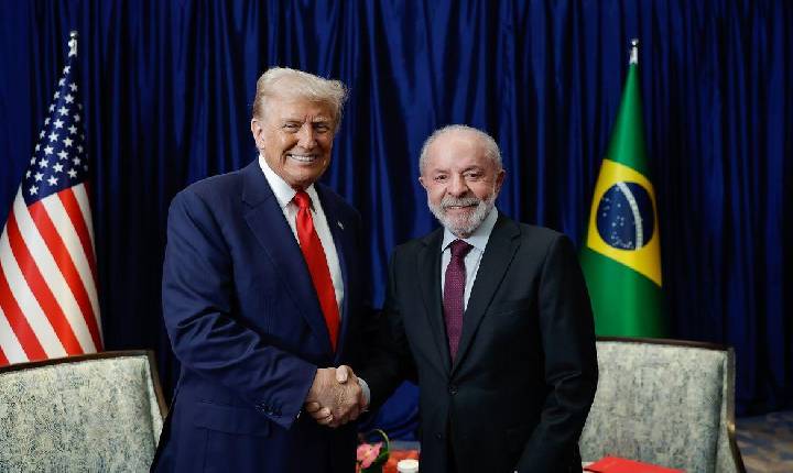 Comércio e crime organizado serão temas da reunião entre Lula e Trump