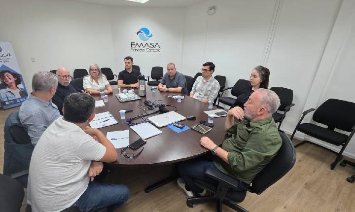 Emasa e Univali se reúnem para buscar soluções para o Rio Camboriú