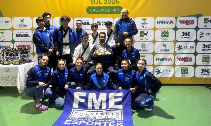 Equipe de Balneário Camboriú conquista 20 medalhas na Copa Regional Sul de Taekwondo 2026