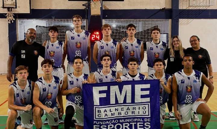 Equipe de Basquetebol de Balneário Camboriú assume segunda posição no Campeonato Catarinense Sub-17 Masculino