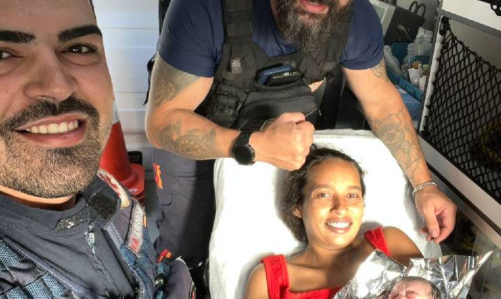 Equipe do SAMU realiza parto de emergência no bairro Morretes