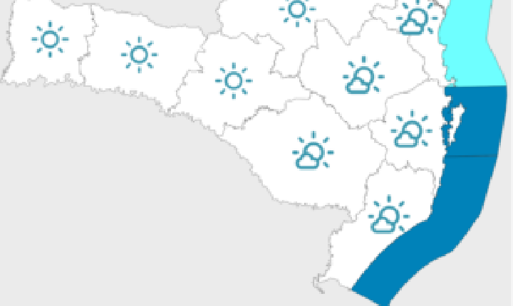 Fim de semana com sol e noites frias em Santa Catarina 