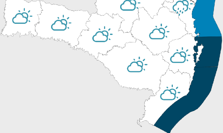 Fim de semana de tempo estável e frio em Santa Catarina