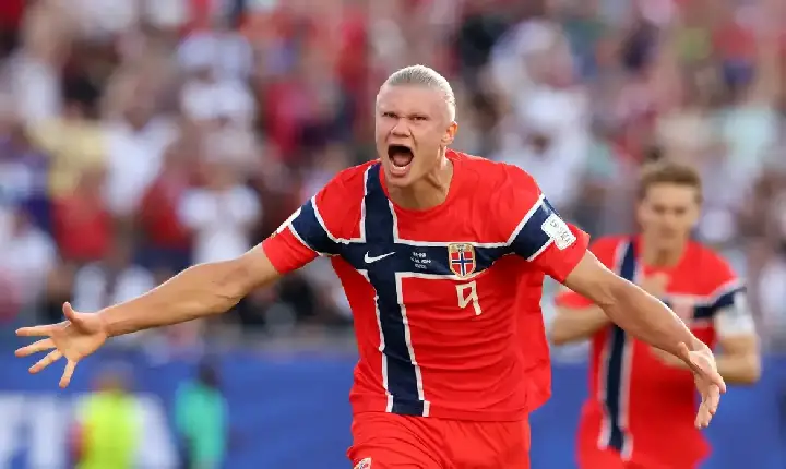 Haaland brilha e Noruega goleia Iraque em seu retorno à Copa do Mundo
