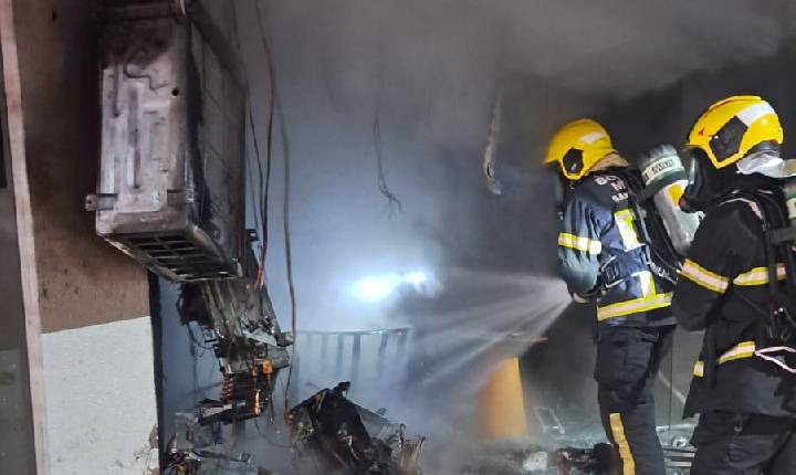 Incêndio criminoso é registrado em escritório de Itapema 