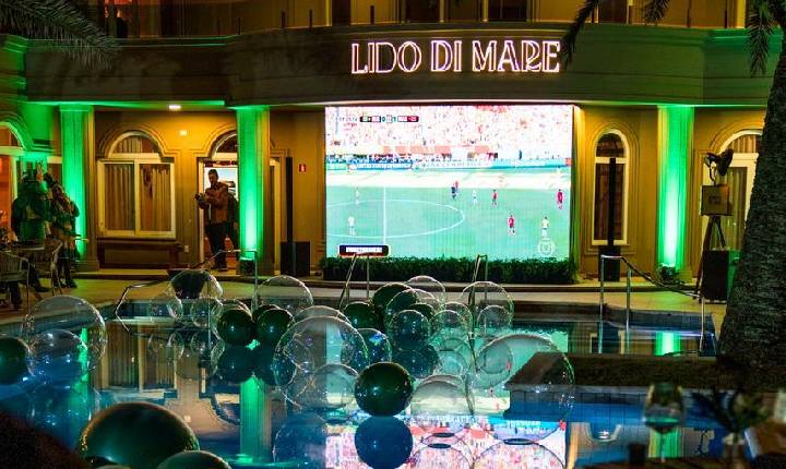 Lido di Mare vai transmitir Brasil x Japão com programação especial à beira-mar na Praia do Estaleirinho