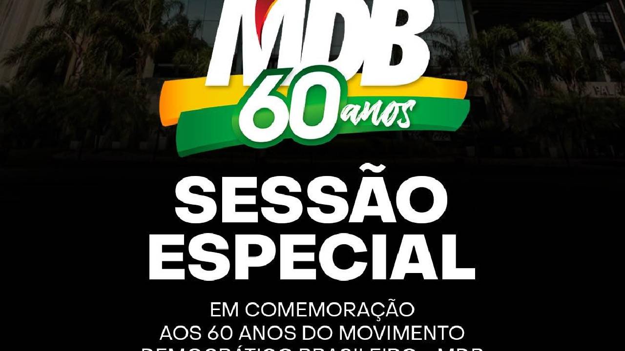 MDB de Santa Catarina será homenageado pelos 60 anos na Alesc