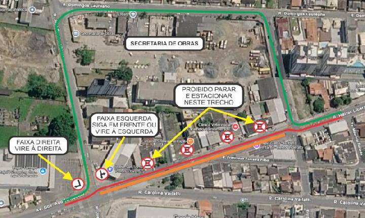 Obras de saneamento alteram trânsito na rua Heitor Liberato a partir desta seguda-feira