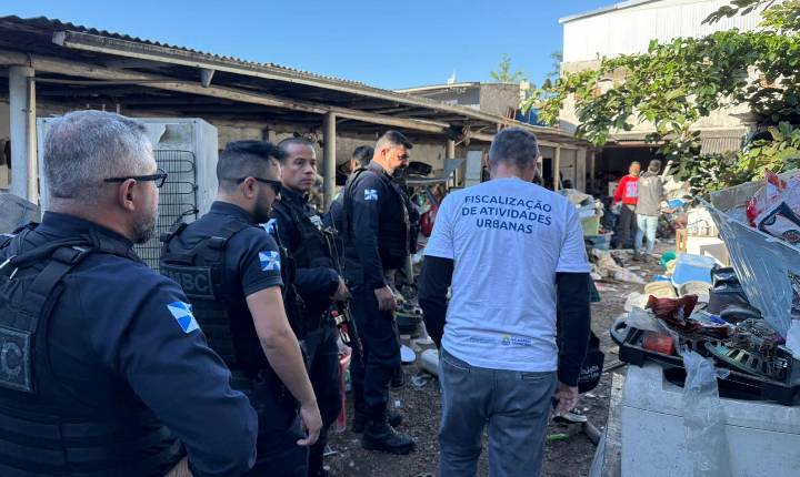 Operação Bairro +Seguro fiscaliza recicladoras e comércio de usados