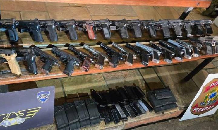 Polícia Federal apreende armas destinadas a facções criminosas no Rio