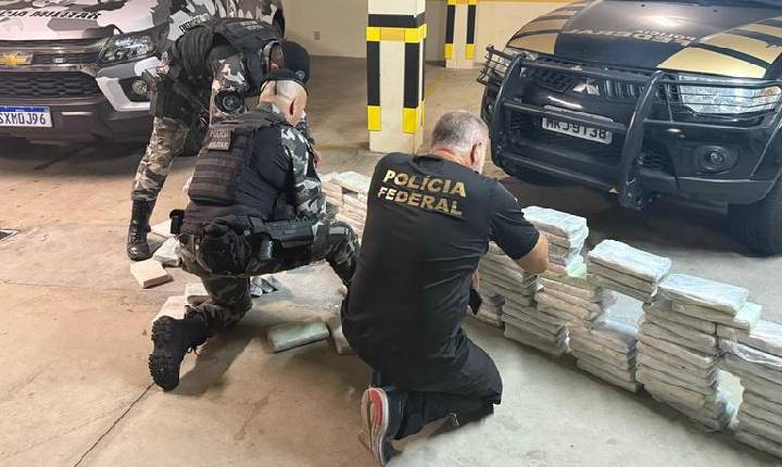 Polícia Federal e Polícia Militar apreendem 171 kg de cocaína em Santa Catarina