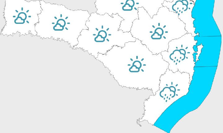 Próximos dias de tempo estável em Santa Catarina