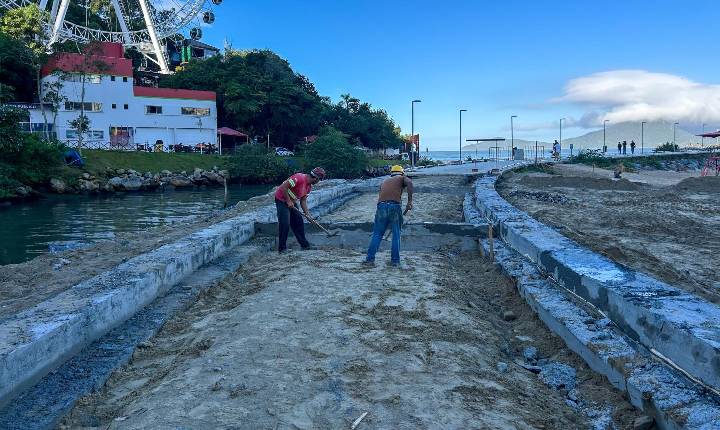 Reconstrução do trecho de acesso ao molhe do Pontal Norte é iniciada