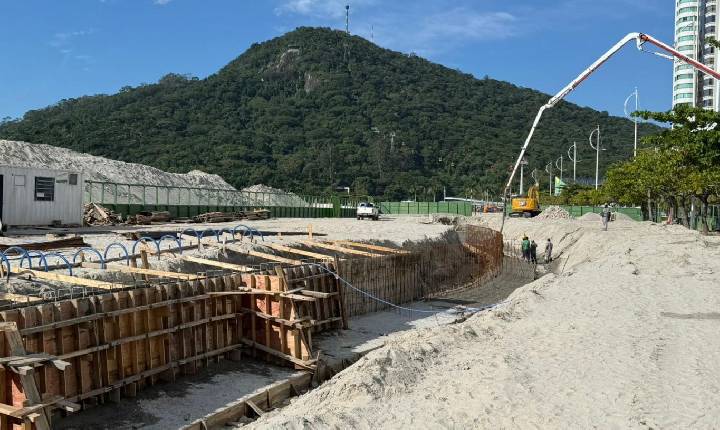 Reurbanização: muro de proteção costeira do quarto trecho entra em reta final