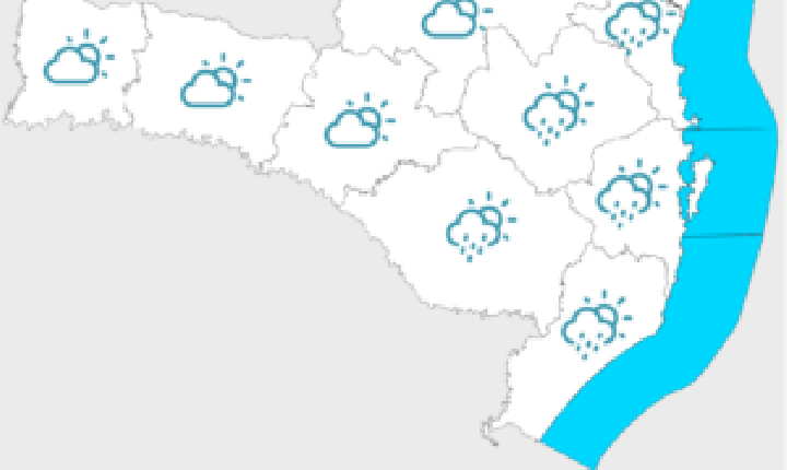 Santa Catarina: tempo melhora no sábado e domingo será de sol