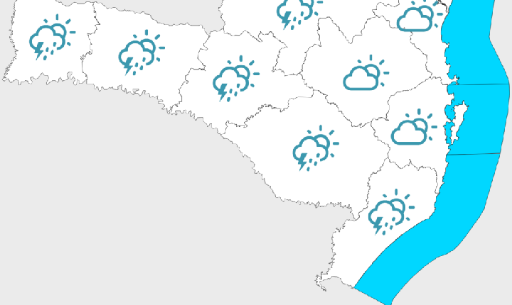 Sexta-feira e sábado com temporais isolados