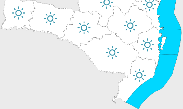 Sol, frio e geada em Santa Catarina: o tempo muda a partir de sexta-feira