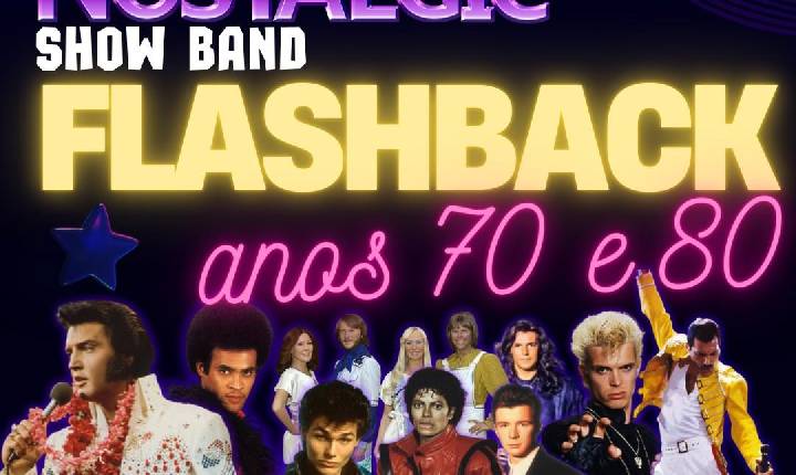 Teatro Bruno Nitz terá “Flashback Anos 70 & 80” neste domingo