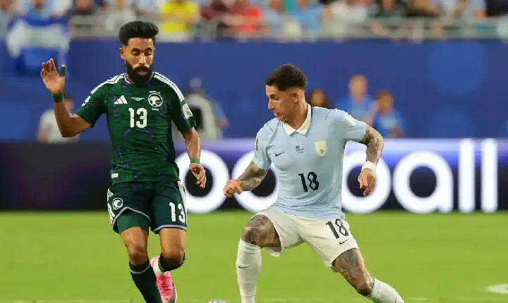 Uruguai arranca 1 a 1 com Arábia Saudita em estreia do Grupo H da Copa