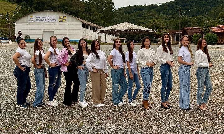 Veja quem são as candidatas à realeza da 40ª Festa Nacional do Colono de Itajaí