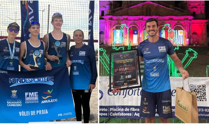 Vôlei de Praia de Balneário Camboriú conquista pódios em duas competições do fim de semana