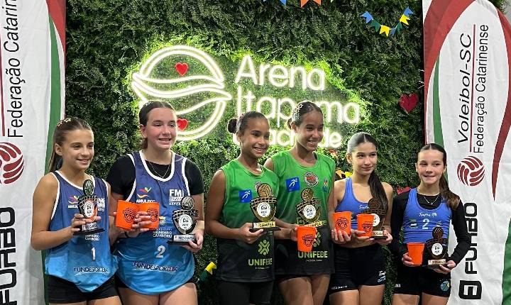 Vôlei de Praia de Balneário Camboriú garante medalhas e pódios em duas competições