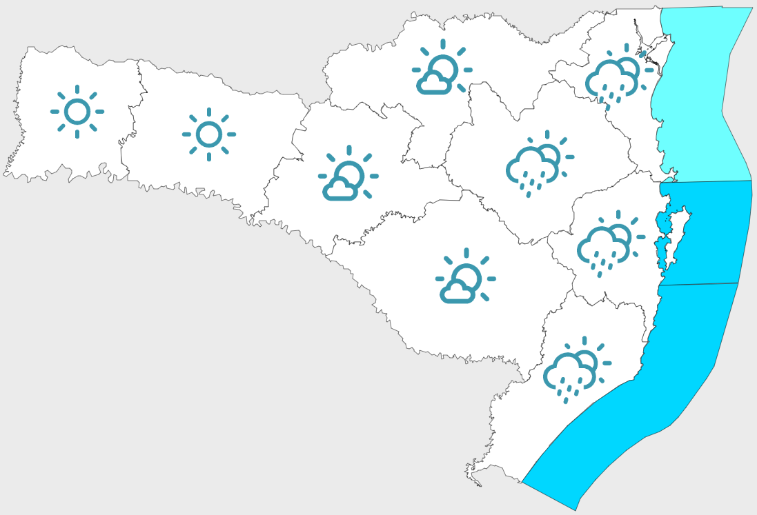Início de semana com temperatura elevada para época do ano