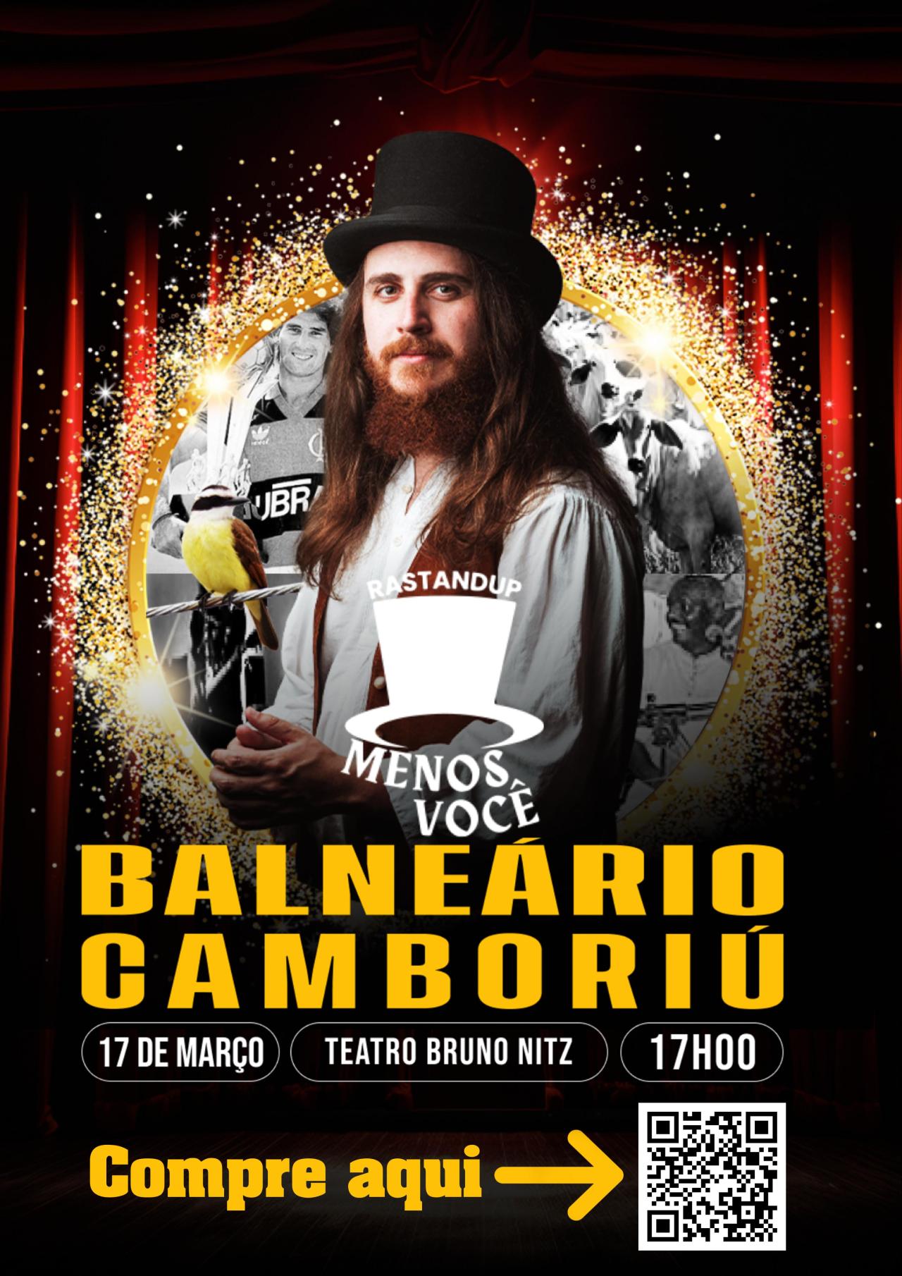 Teatro Bruno Nitz terá espetáculo de humor neste domingo