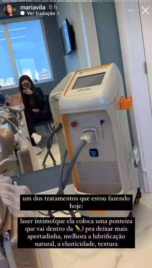 Mari Ávila faz procedimento estético na região íntima: 