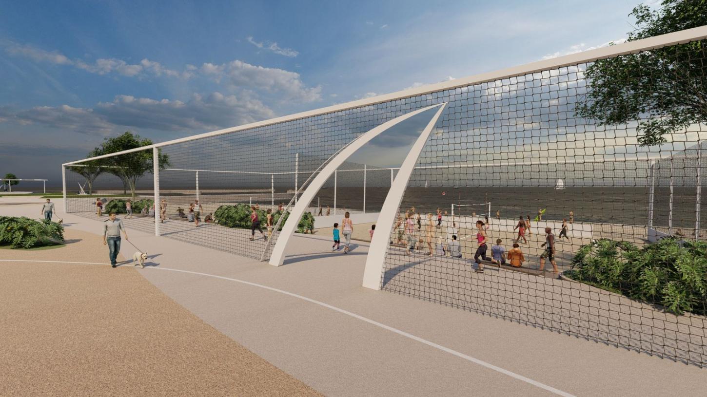 Praia de Balneário Perequê irá ganhar Arena de Esportes ainda nesta temporada