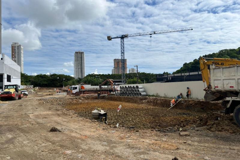 Município de Itajaí retoma obras no binário da Praia Brava