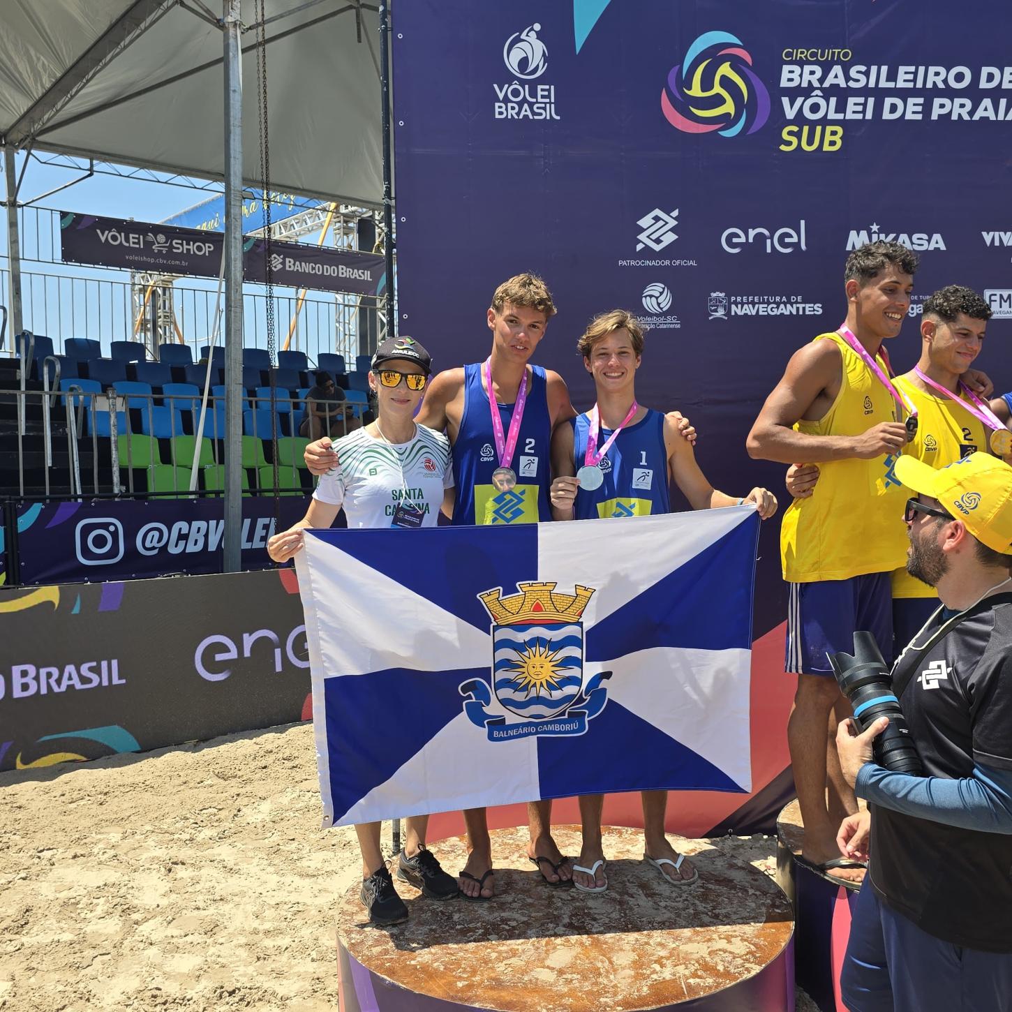 Balneário Camboriú é prata no Circuito Brasileiro de Vôlei de Praia