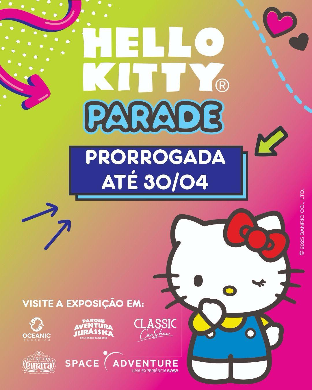 Devido ao enorme sucesso Hello Kitty Parade é prorrogada em Balneário Camboriú