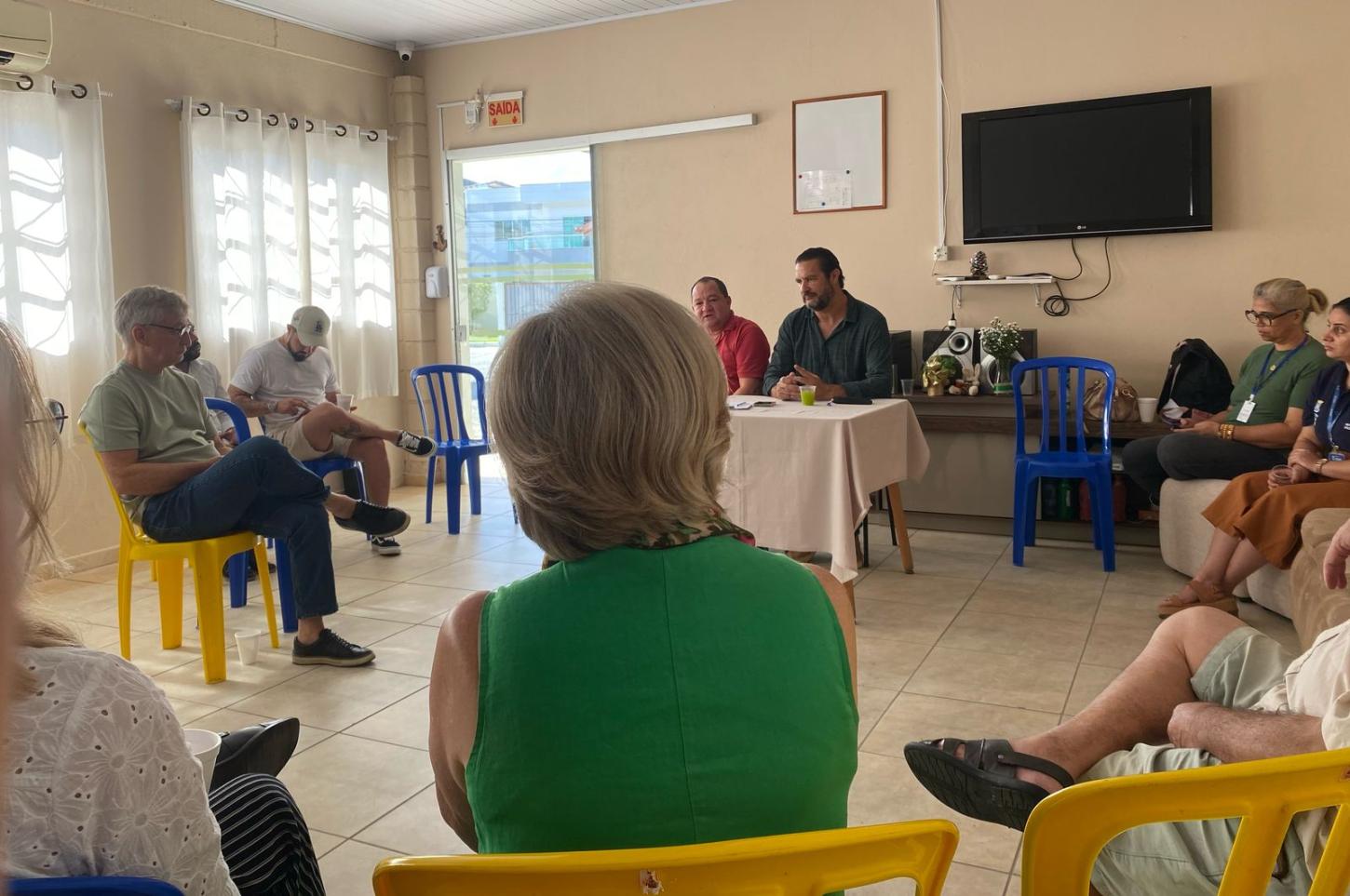 Secretaria da Pessoa Idosa e Sindicont elaboram estratégias para a campanha Solidariedade também se Declara