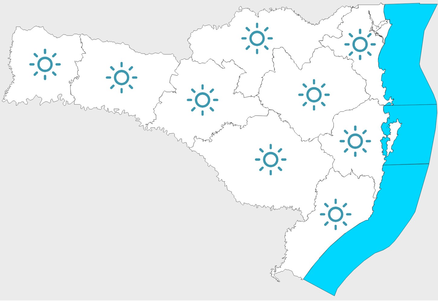 ☀ Sol e frio em Santa Catarina; 🌧 chuva retorna no oeste e sul no fim de semana
