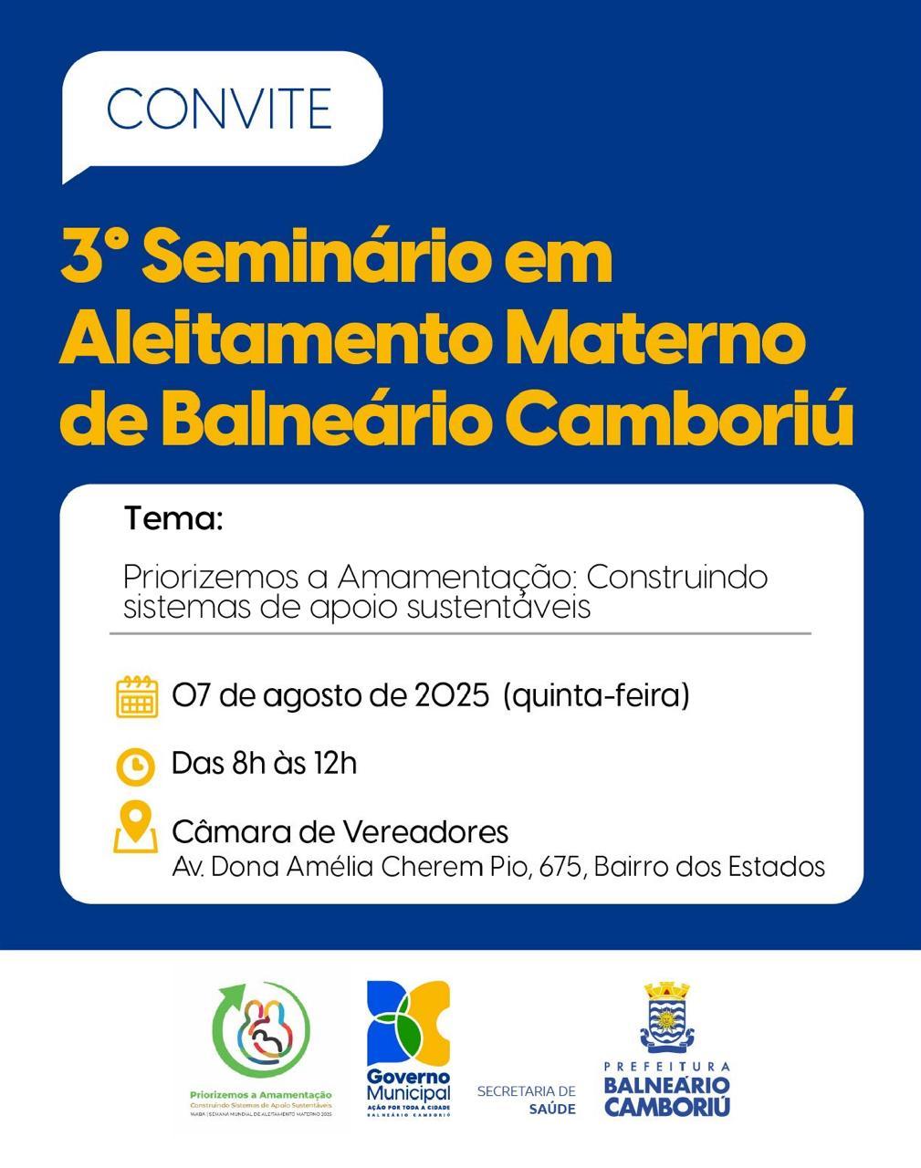 3º Seminário em Aleitamento Materno acontece nesta quinta-feira