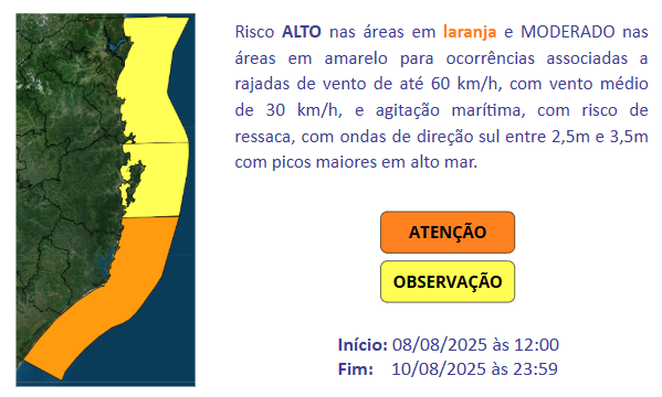 Frio de até – 3°C, geada e sol no fim de semana em Santa Catarina