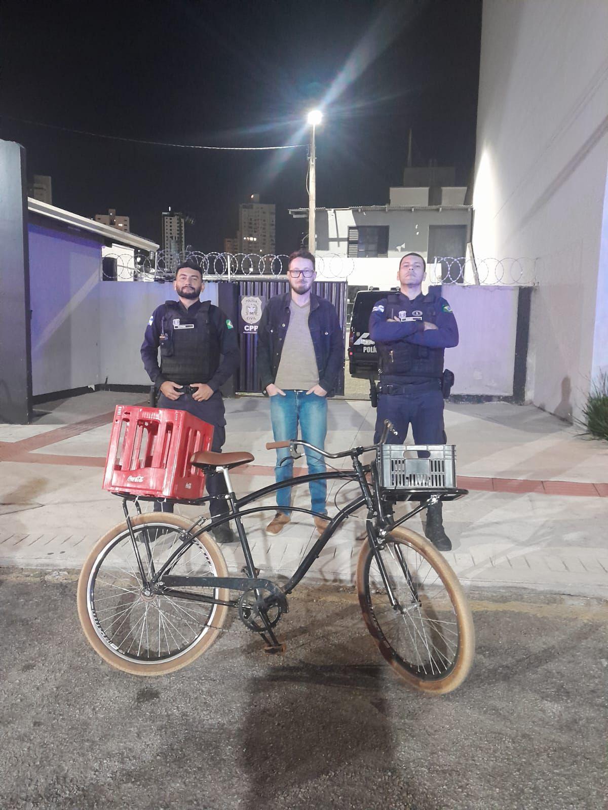 Homem é preso e bicicleta é recuperada pela Guarda Municipal 