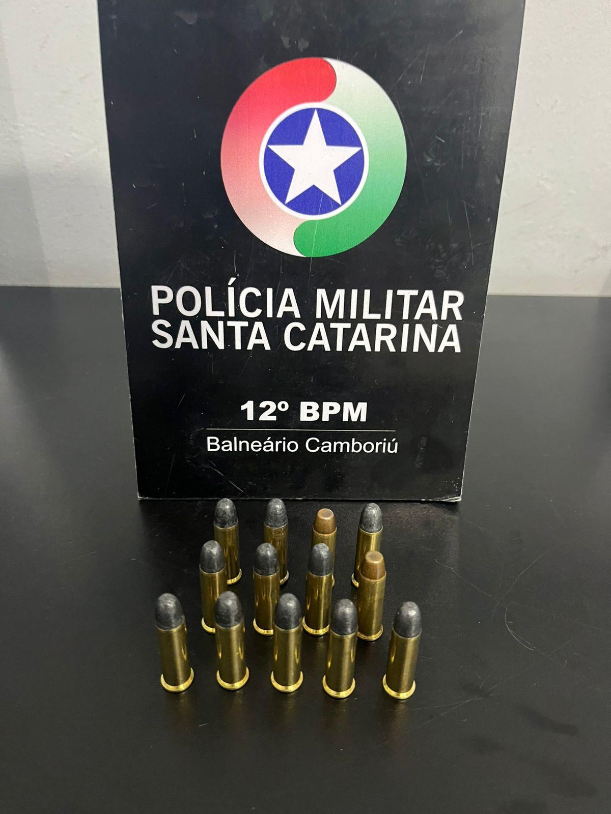 Polícia Militar prende homem com munições em Balneário Camboriú