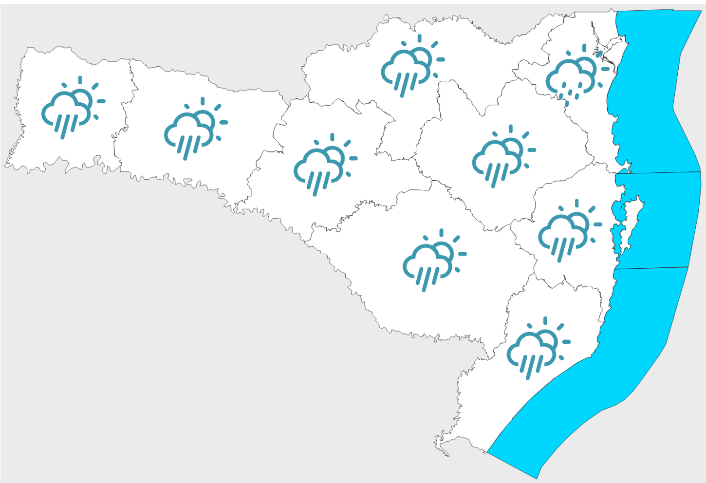 Semana de tempo instável em Santa Catarina