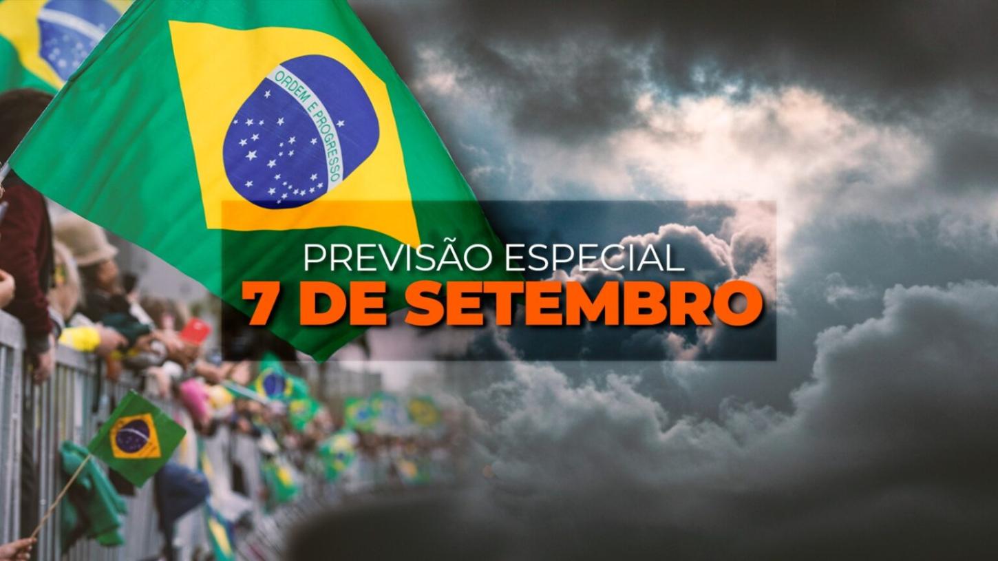 Feriado da Independência do Brasil, no próximo domingo (7), será marcado por diferenças nas condições do tempo em Santa Catarina