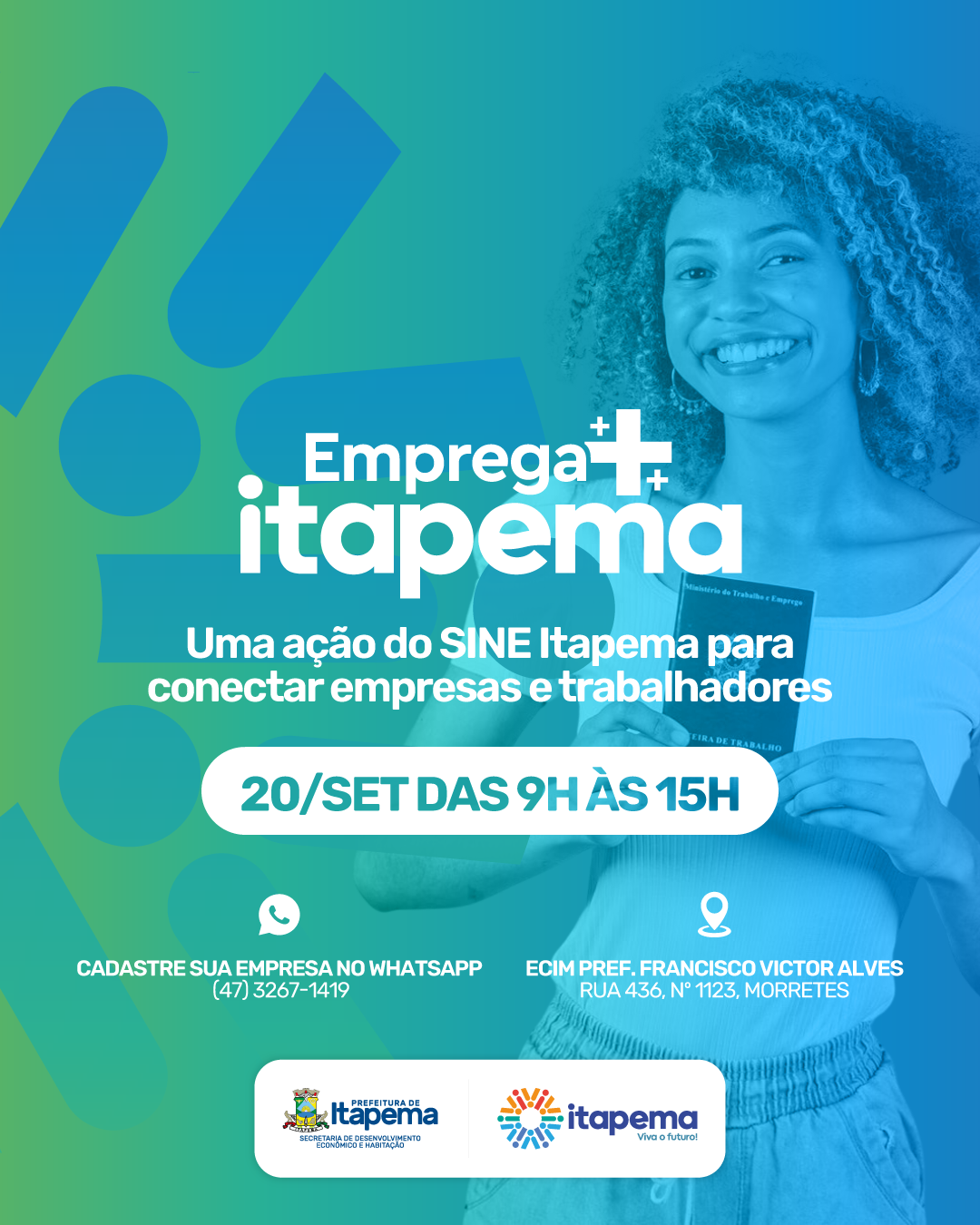SINE Itapema abre vagas para empresas participarem do Feirão de Empregos