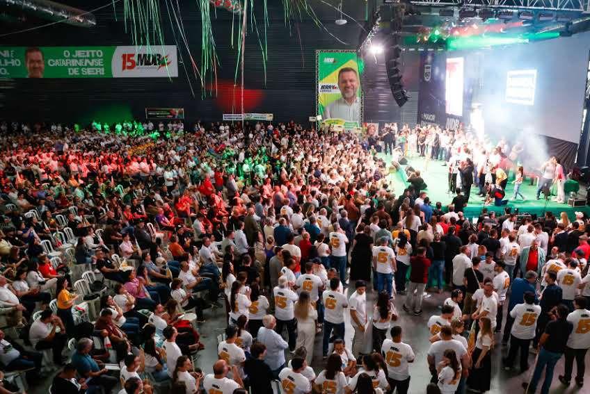 Com mais de seis mil participantes, MDB/SC promove maior evento político de Santa Catarina